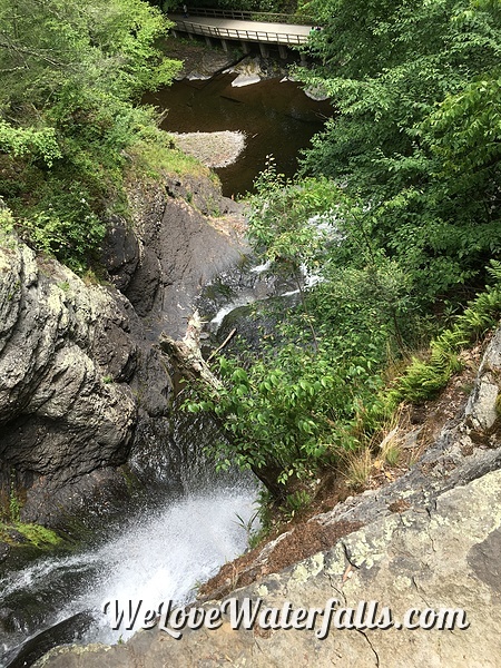 View from the top of Dingmans Falls