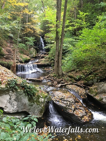 Viewing Ozone Falls in Ricketts Glen State Park
