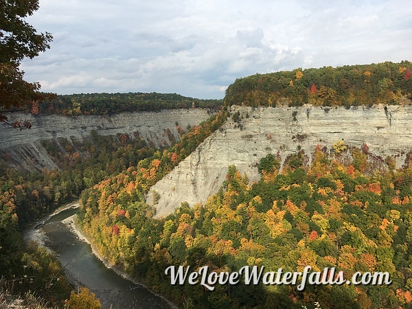 Genesee River and gorge in autumn
